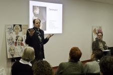 A - Michael Ganss leitete den Workshop -Bildende Kunst-